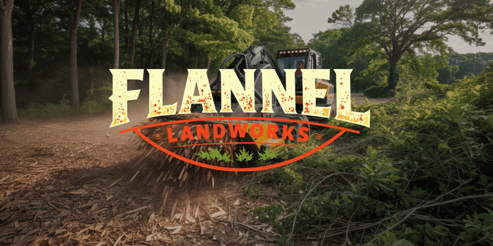 Forestry mulcher reclaiming overgrown residential acreage