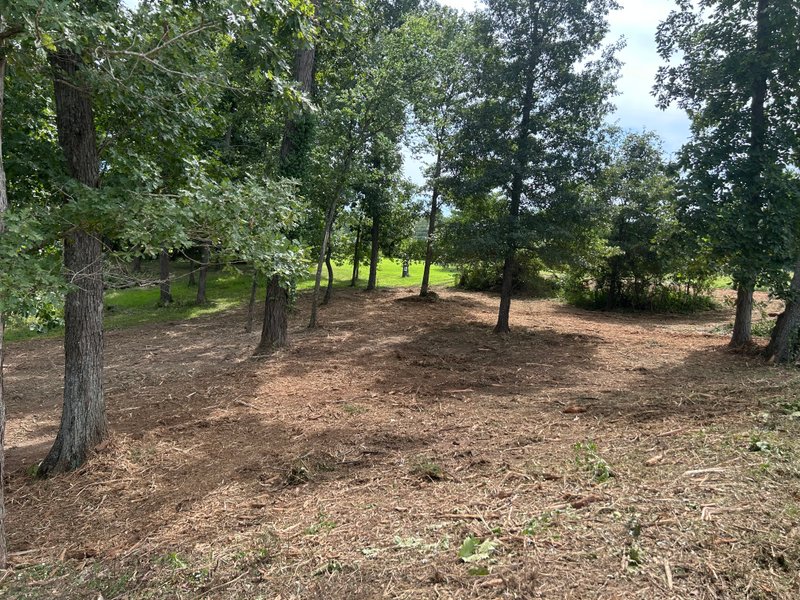 open ground across the finished property