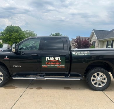 Flannel Landworks work truck